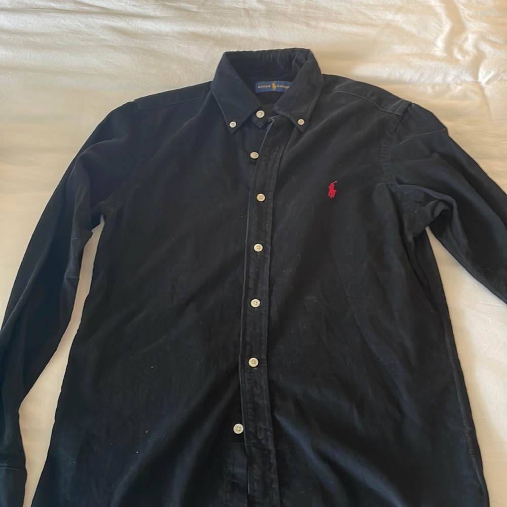 Ralph Lauren corduroy navy button down